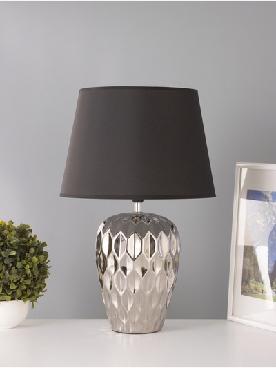 Настольная лампа «Лерой» 1×15 Вт Е14 серебро 30×30×45 см