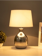 Настольная лампа "Чиппер" 1х15Вт Е14 серебро 30х30х47см 10340929