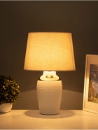 Настольная лампа "Бабл" 1х15Вт Е14 белый/золото 28х28х44см 10340934