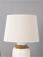 Настольная лампа "Бабл" 1х15Вт Е14 белый/золото 28х28х44см 10340934