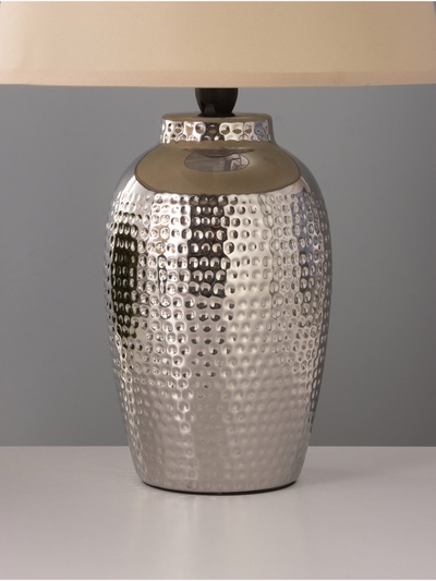 Настольная лампа «Бабл» 1×15 Вт Е14 серебро 28×28×44 см