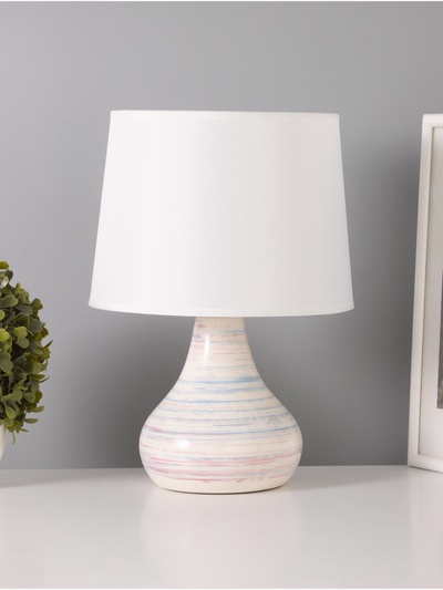 Настольная лампа «Аннабель» 1×15 Вт Е14 белый голубой 23×23×33 см