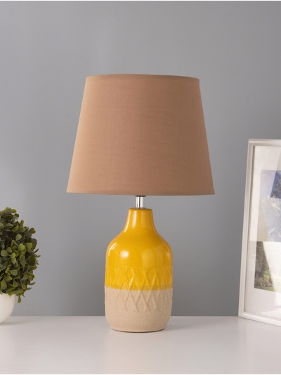 Настольная лампа «Анабелла» 1×15 Вт Е14 желтый/бежевый 25×25×41 см