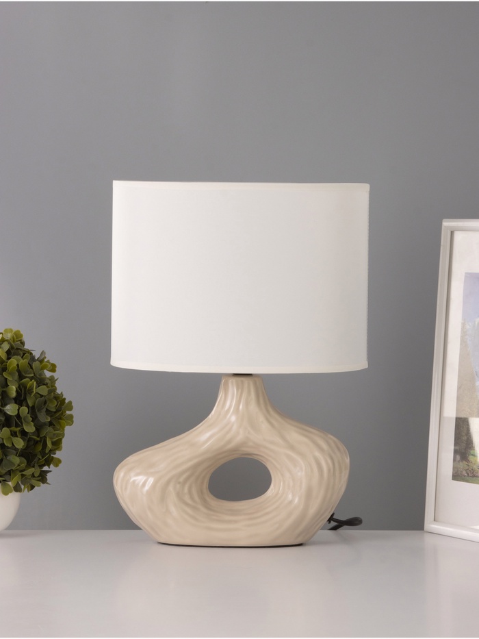 Настольная лампа «Эсмеральда» 1×15 Вт Е14 молочный 25×15×33 см - Фото 1