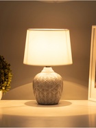 Настольная лампа «Каролина» 1×15 Вт Е14 серый 20×20×29 см - фото 4739355