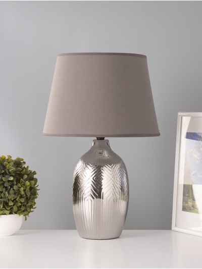 Настольная лампа «Ольви» 1×15 Вт Е14 серый 30×30×44 см