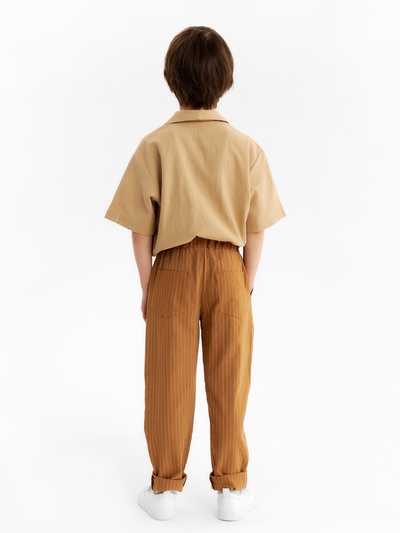 Брюки для мальчика KAFTAN, размер 32 (110-116 см), коричневые