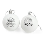 УЦЕНКА Набор для творчества Елочные шары под раскраску Тачки + краски, набор 2 шт. - Фото 4