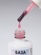 База камуфлирующая для ногтей, трехфазная, 15 мл, LED/UV, розовая (010) - Фото 3