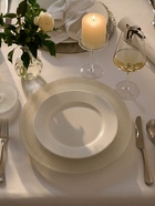 Тарелка подстановочная Magistro, d=33 см, стекло, бежевая - Фото 2