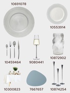 Тарелка подстановочная Wilson&Young Silvery, d=33 см, стекло, серебристая - фото 6675922