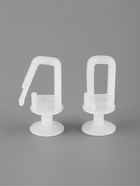 Крючок для штор, гвоздик с замком, 25×12 мм, белый 10763737