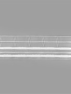 Шторная лента, фиксированная сборка, органза, 60 мм, 50±1 м, 2 шнура, белая - Фото 2