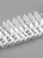 Шторная лента, фиксированная сборка, органза, 60 мм, 50±1 м, 2 шнура, белая - Фото 3