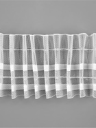 Шторная лента, фиксированная сборка, органза, 60 мм, 50±1 м, 2 шнура, белая - Фото 4