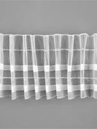 Шторная лента, фиксированная сборка, органза, 60 мм, 50±1 м, 2 шнура, белая - Фото 5