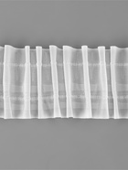 Шторная лента, фиксированная сборка, матовая, 60 мм, 50±1 м, 2 шнура, белая - Фото 5