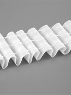 Шторная лента, фиксированная сборка, матовая, 60 мм, 50±1 м, 3 шнура, белая - Фото 4