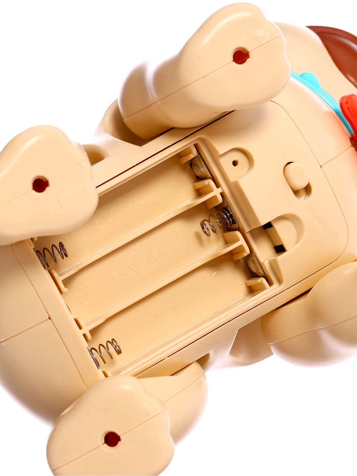 Интерактивная игрушка «Щенок Барри», звуковые и световые эффекты, ходит, выпускает пар - фото 51878669