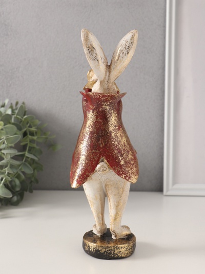 Фигурка полистоун «Кролик в пиджаке с трубой», 7.5×9×25 см