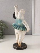 Фигурка-часы настольные полистоун «Бегемот-балерина», 13.5×15×32.5 см - Фото 4
