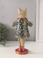 Фигурка-подставка полистоун «Кошка в пальто с воротником», 15.5×14×27 см 10326636