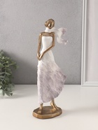 Фигурка «Девушка в платье с шарфом. Ветер», полистоун, 16×9.5×33 см - Фото 2