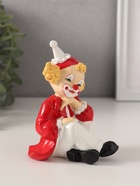 Фигурка «Клоун застенчивый», полистоун, бело-красный, 9.5×7×11 см - Фото 2