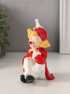 Фигурка «Клоун застенчивый», полистоун, бело-красный, 9.5×7×11 см - Фото 4