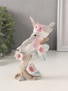 Фигурка полистоун «Воробышки на цветочном дереве», розово-голубой, 11.5×5.5×13.5 см - Фото 4