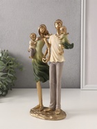 Фигурка «Родители и дети», полистоун, сливочно-зелёный, 13.5×7.5×26 см - Фото 4