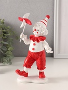 Фигурка полистоун «Клоун с ветерком», красно-белый, 10×7×18.5 см - Фото 2