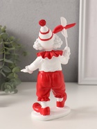 Фигурка полистоун «Клоун с ветерком», красно-белый, 10×7×18.5 см - Фото 3