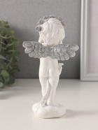 Фигурка полистоун «Ангелочек с сердцем в руках, с венком в волосах», 8.5×7×16.5 см - Фото 3