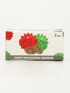 Массажёры для рук и ног, d=3.5 см, 2 кольца, зелёный/красный - Фото 5