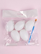 Набор яиц с подвесом под раскраску 5 шт., размер 1 шт. 5×6 см, с кистью  (артикул 10859994)  большой выбор товаров оптом и в розницу по низким ценам с доставкой