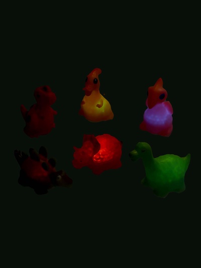 Игрушки для купания «Диномир», световые эффекты, набор 6 шт.