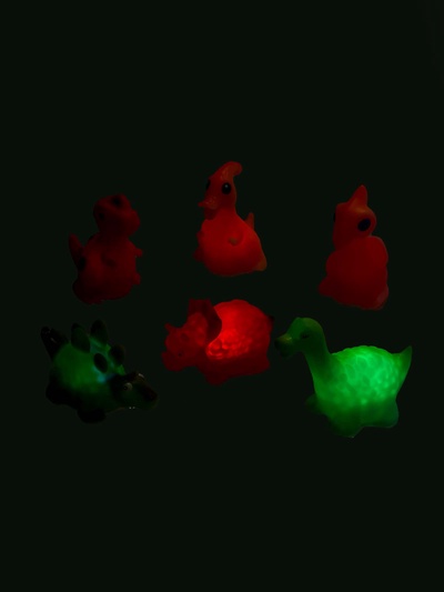 Игрушки для купания «Диномир», световые эффекты, набор 6 шт.