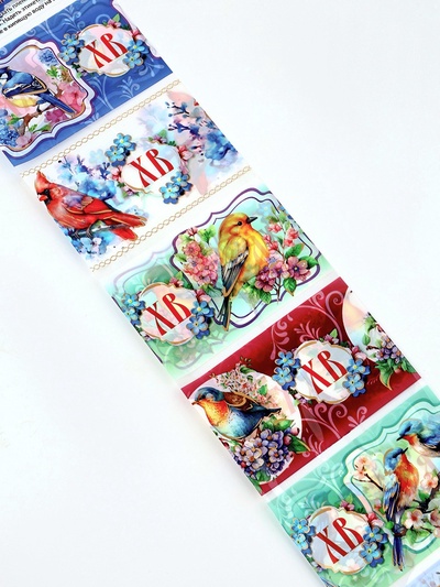 Термонаклейки на 7 яиц «Птицы», на пасху