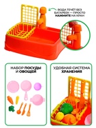 Игровой набор «Чистая кухня», функциональная раковина, посуда, продукты - Фото 2
