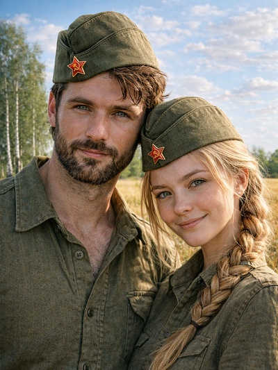Пилотка военного, размер 56 - 58 см