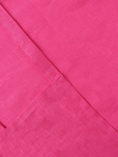 Шторы для кухни «Этель» Linen collection, 145×180 см - 2 шт., 100% лён, 170 г/м², розовые