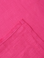 Шторы для кухни «Этель» Linen collection, 145×180 см - 2 шт., 100% лён, 170 г/м², розовые - Фото 4