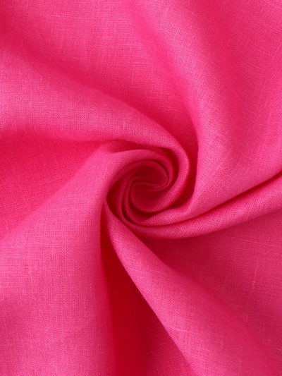 Шторы для кухни «Этель» Linen collection, 145×180 см - 2 шт., 100% лён, 170 г/м², розовые