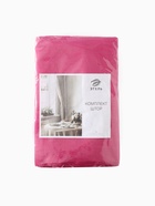 Шторы для кухни Этель Linen collection, 145×180 см - 2 шт., 100% лён, 170 г/м², розовые - Фото 6