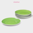 УЦЕНКА Тарелки Доляна «Палитра», d=19 см, набор 6 шт., зелёные - Фото 2