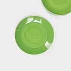 УЦЕНКА Тарелки Доляна «Палитра», d=19 см, набор 6 шт., зелёные - Фото 3