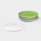 УЦЕНКА Тарелки Доляна «Палитра», d=19 см, набор 6 шт., зелёные - Фото 4