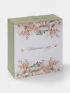 УЦЕНКА Блинница Доляна «Цветы» d=23, доломит, белая, зелёная - Фото 6