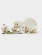 Чайная пара Доляна «Зайка», 2 предмета: чашка 250 мл, блюдце d=15 см, фарфор, белая - Фото 9